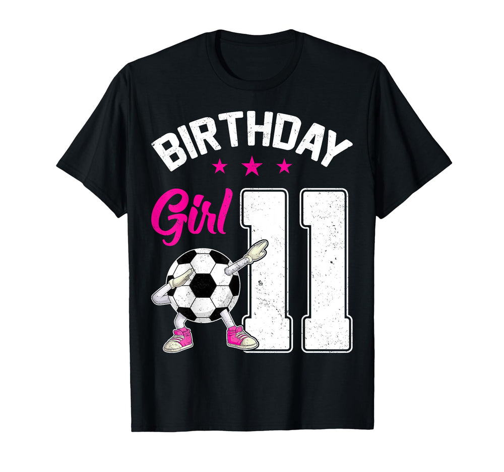 Birthday 11 Years Old Dabbing Soccer T-Shirt - Custom Art Print Unisex