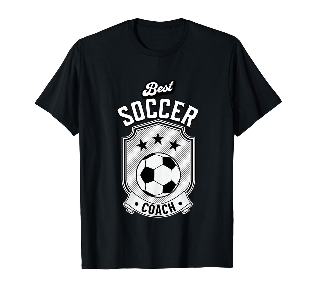 Fun Gift Best Soccer Coach T-Shirt - Minimalist Print Men Women