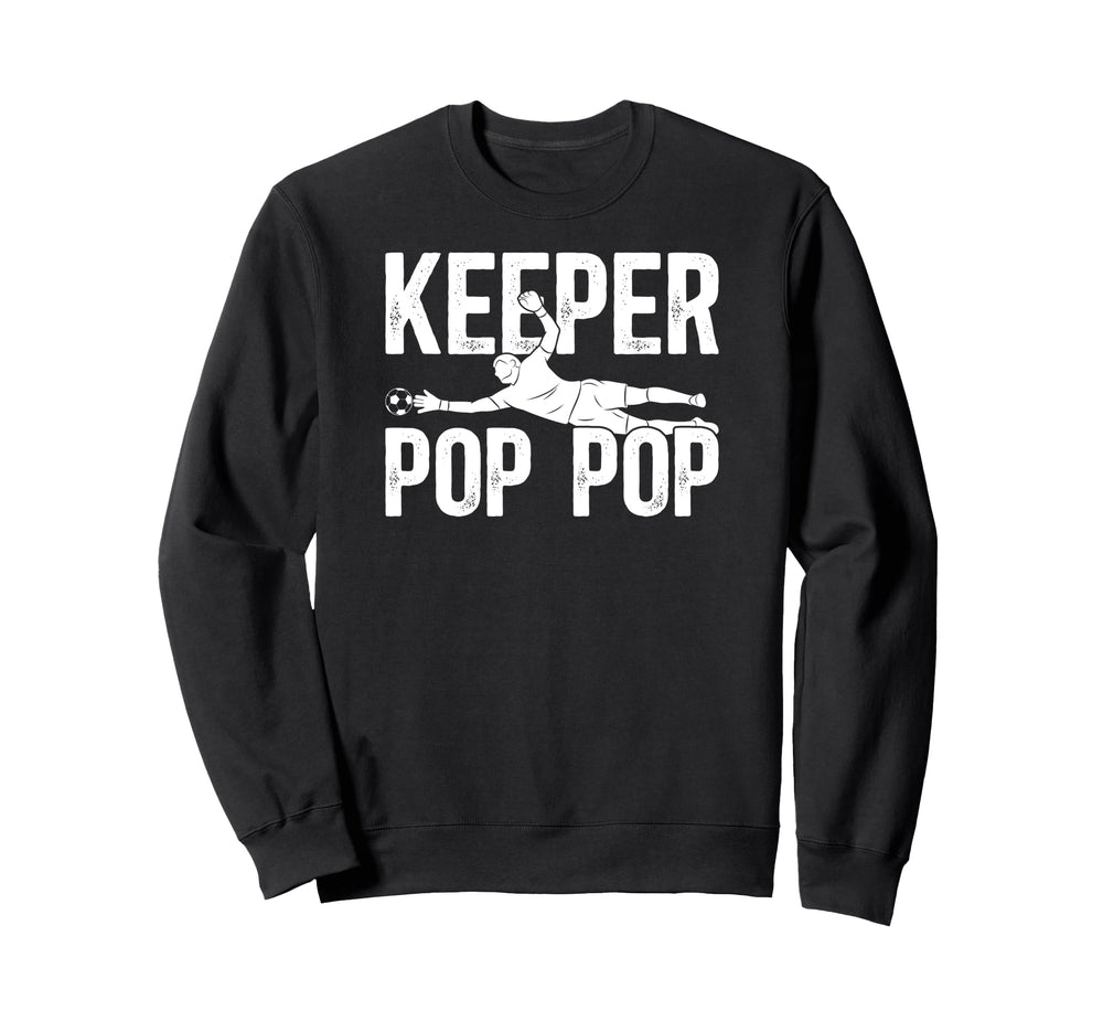 Soccer Keeper Pop Pop Soccer Sweatshirt - Minimalist Print for Adults