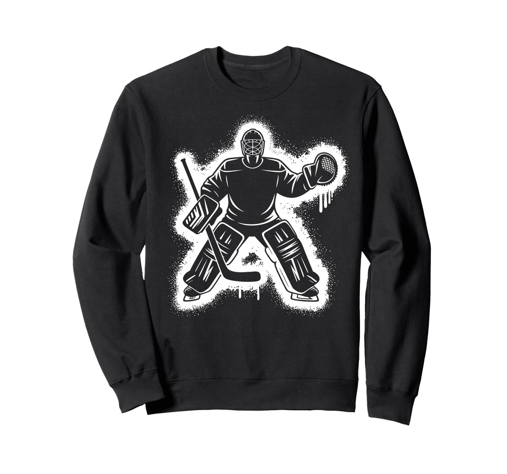 Ice Hockey Goalie Gifts Netminder Sweatshirt - Minimalist Print for Adults