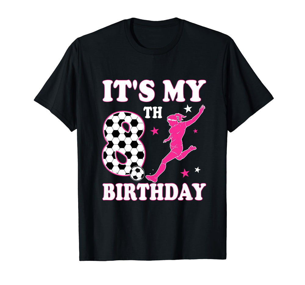 8Th Birthday Soccer Themed 8 Year Old T-Shirt - Unique Graphic Unisex