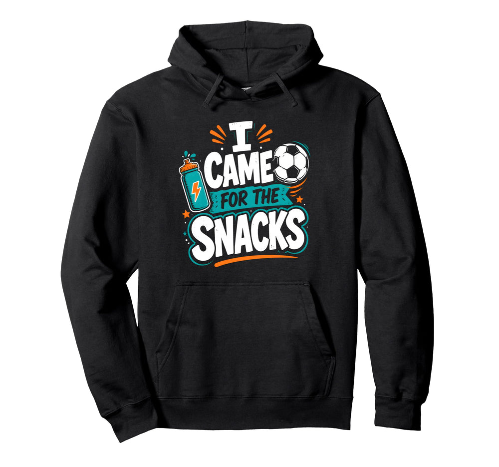 I Came Snacks Soccer Practice Hoodie - Graphic Print for Adults