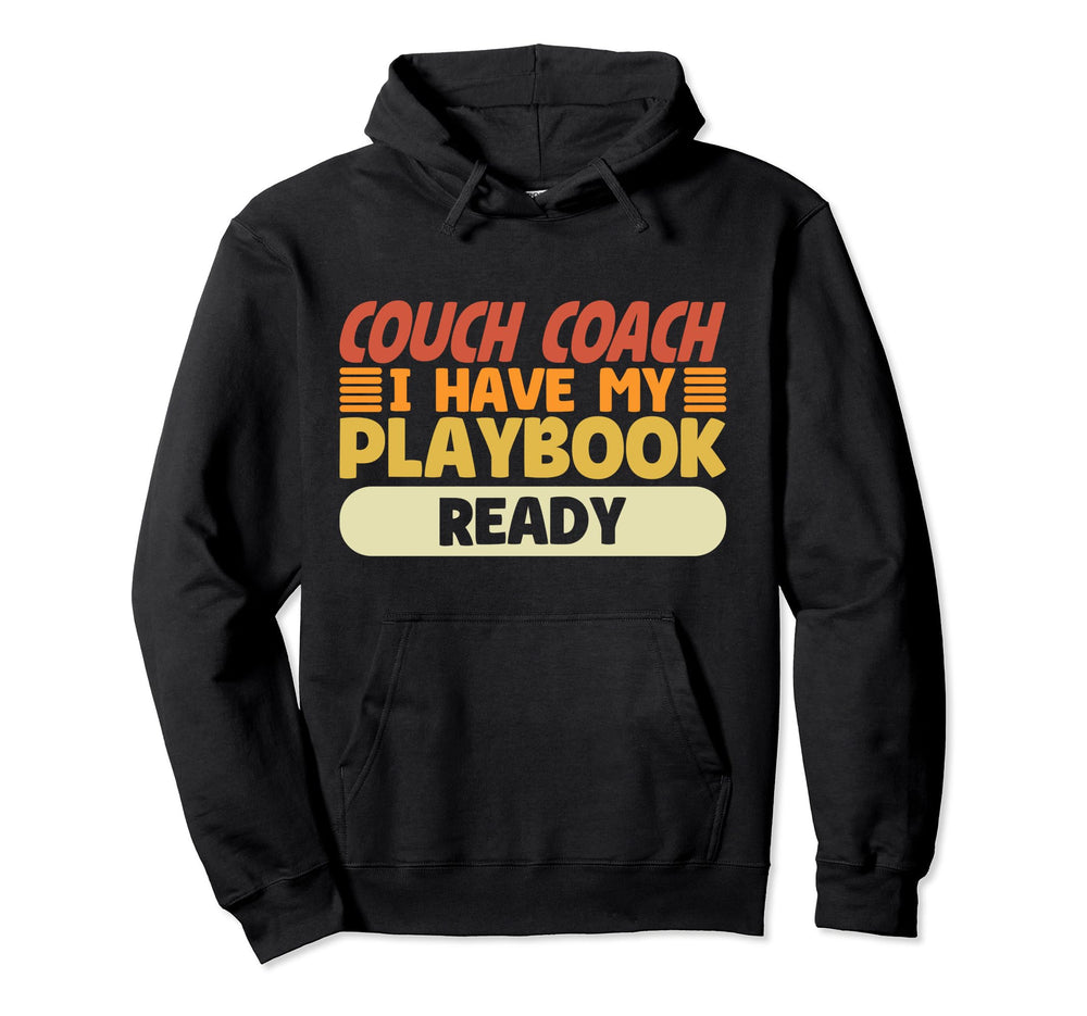 Lazy Couch Coach Funny Athletic Coach Hoodie - Custom Art Print Unisex