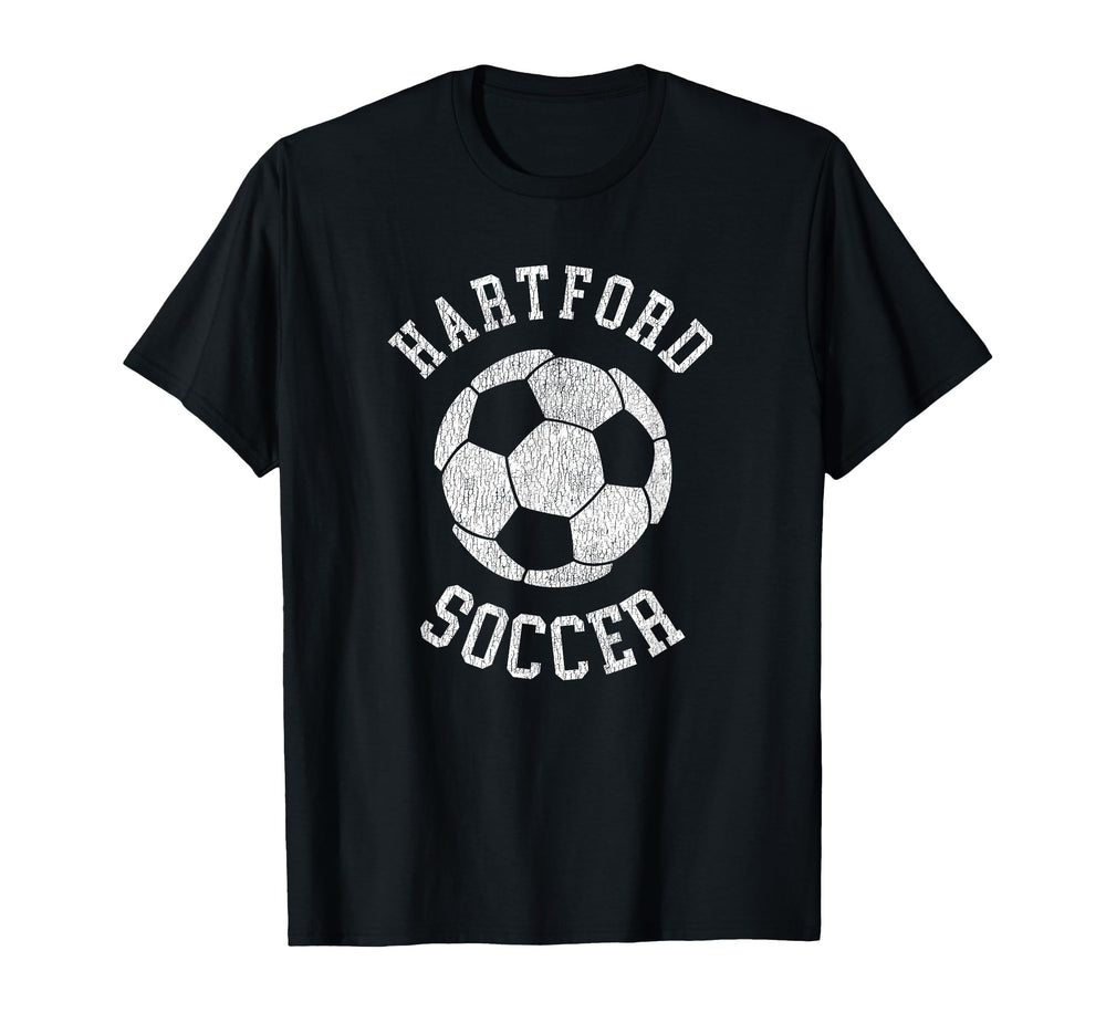 Hartford Soccer Distressed 90S T-Shirt - Trendy Graphic Men Women