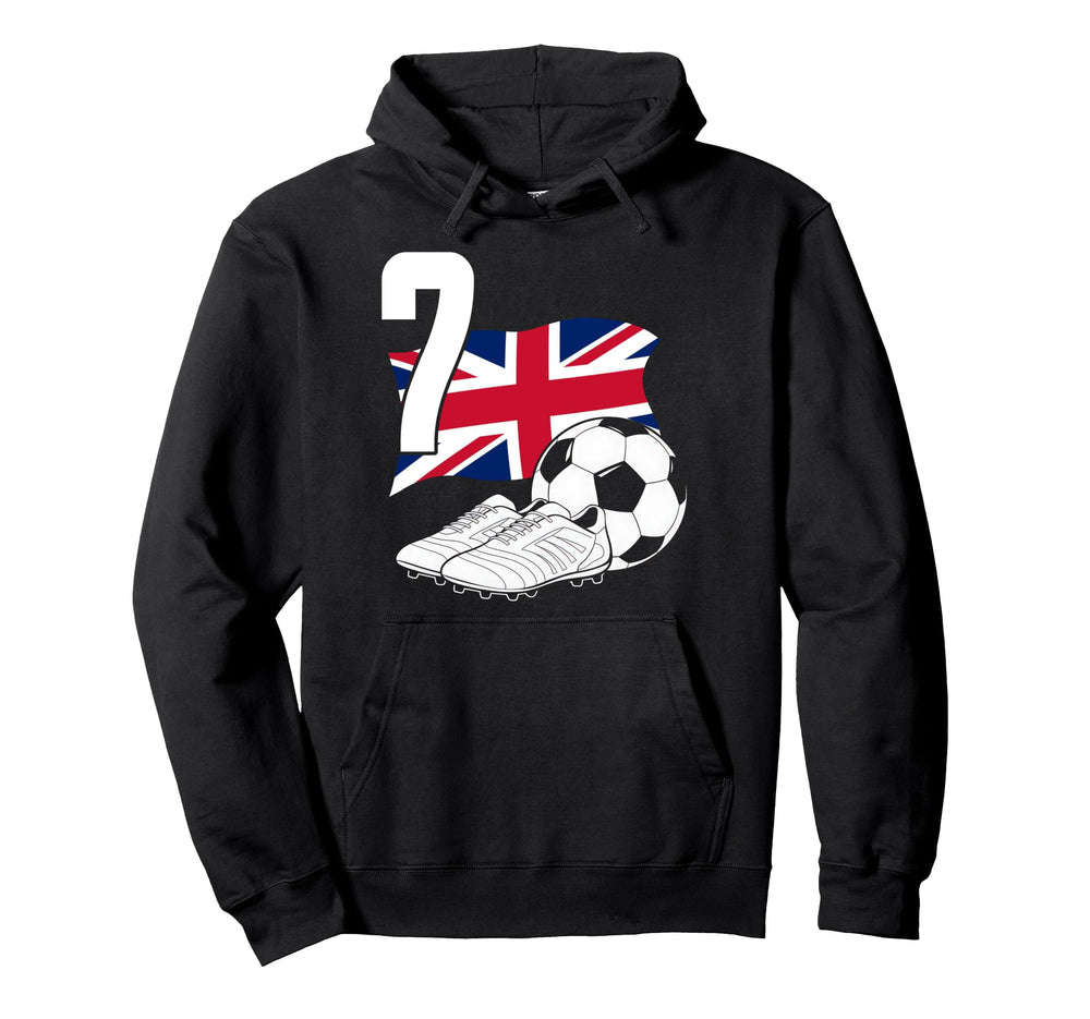 7 Soccer Birthday Gift Soccer Fan Hoodie - Minimalist Print Men Women