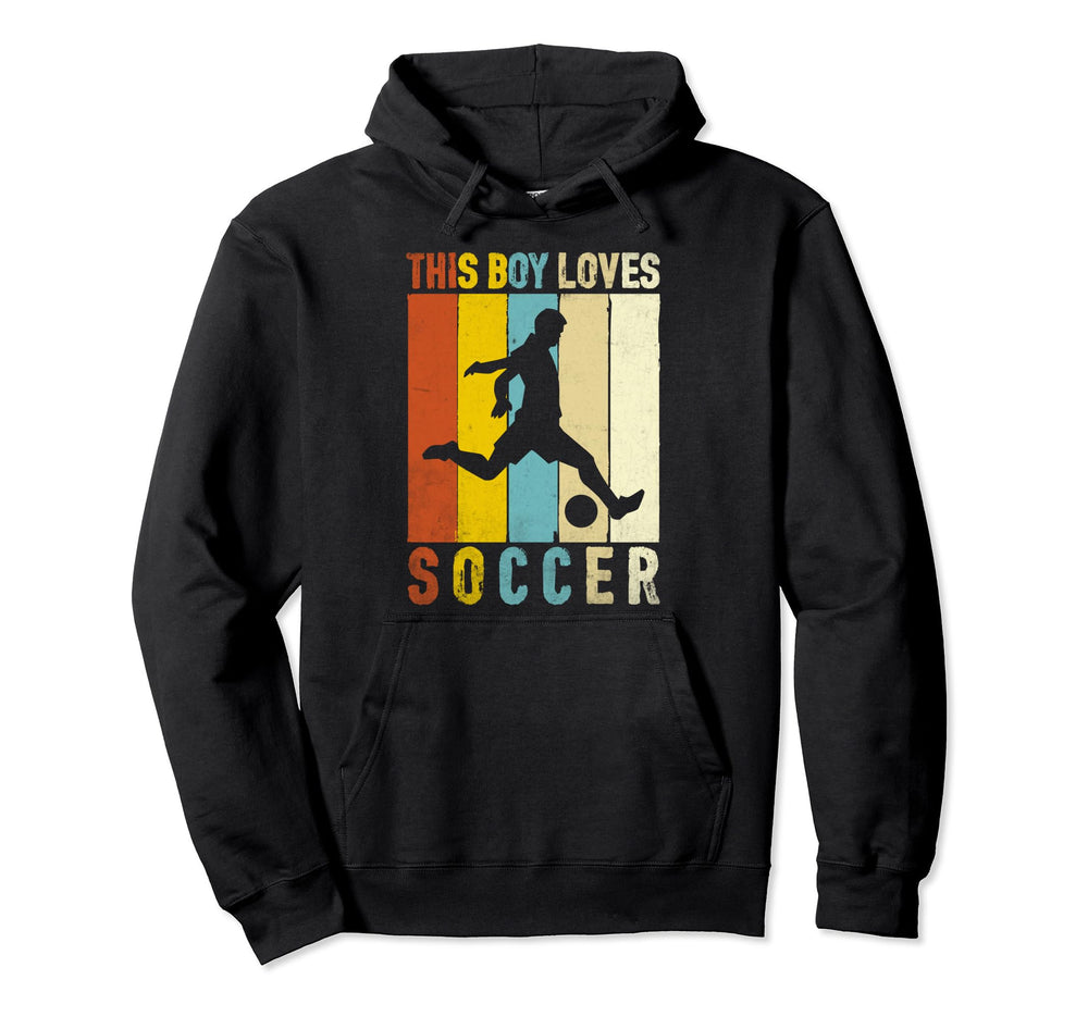 This Loves Soccer Sport Goalkeeper Hoodie - Unique Graphic Men Women