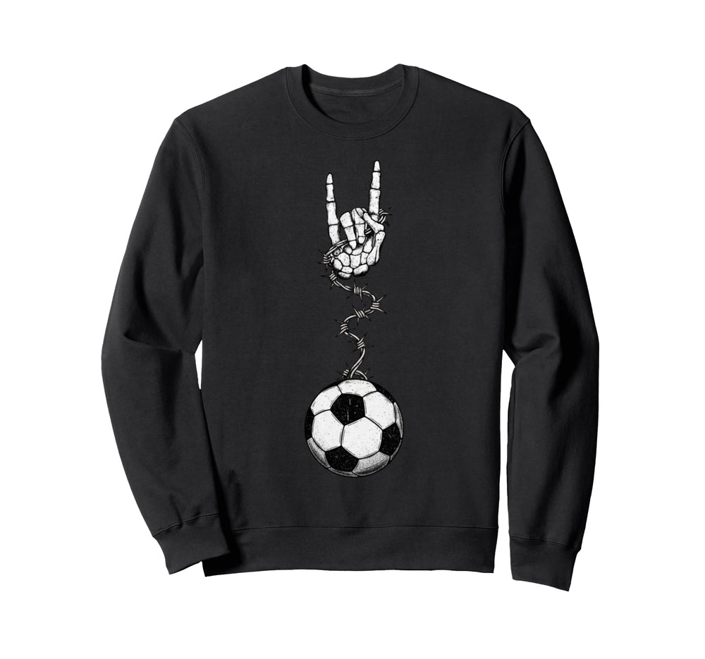 Soccer Player Coach Team 90S Alt Metal Sweatshirt - Trendy Graphic Unisex