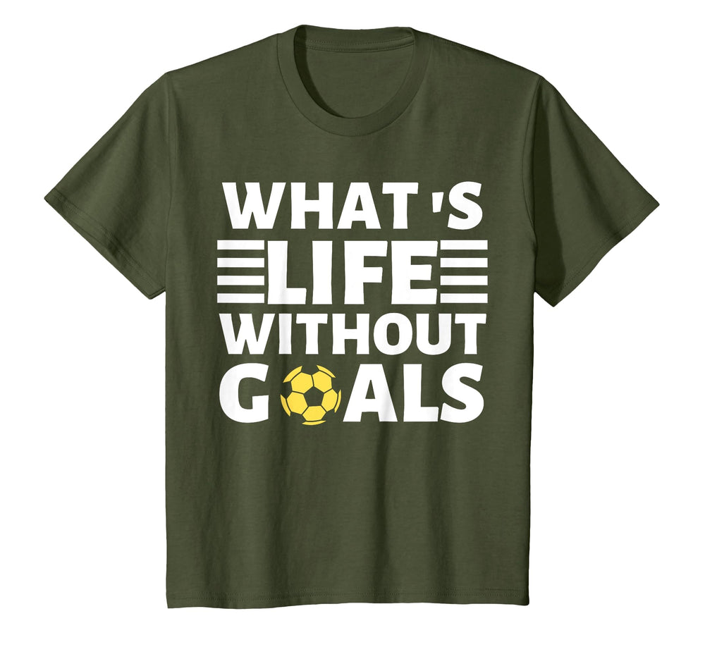 What Life Without Goals Is Forwards Ball T-Shirt - Graphic Print Unisex