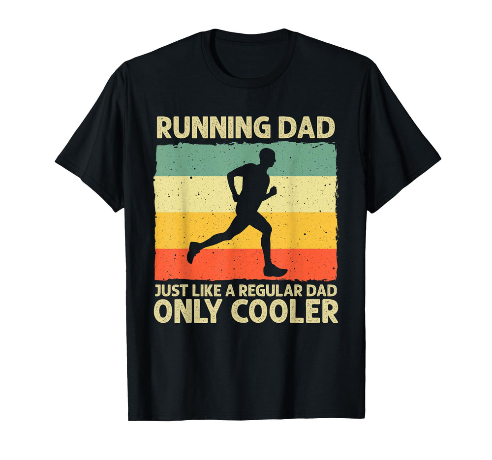 Funny Running Dad Marathon Runner T-Shirt - Unique Graphic for Adults