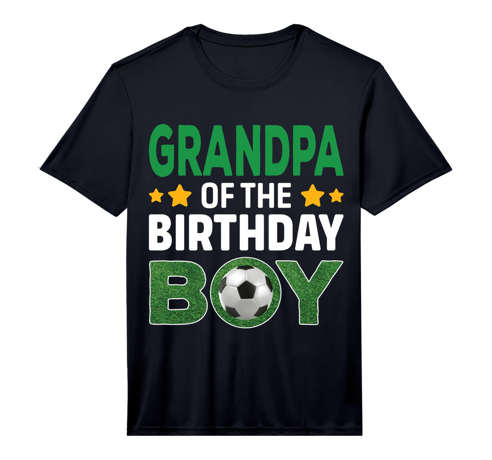 Grandpa Birthday Soccer Birthday T-Shirt - Graphic Print for Adults