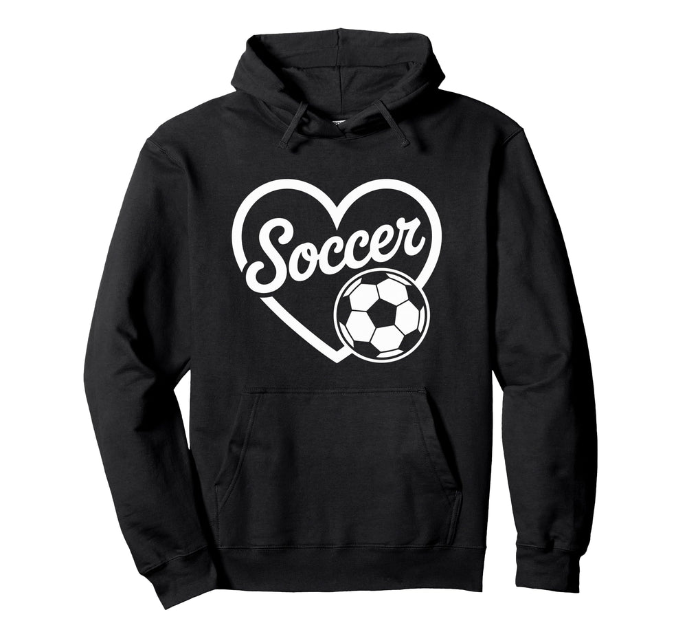 Soccer Heart Soccer Player Hoodie - Graphic Print Men Women