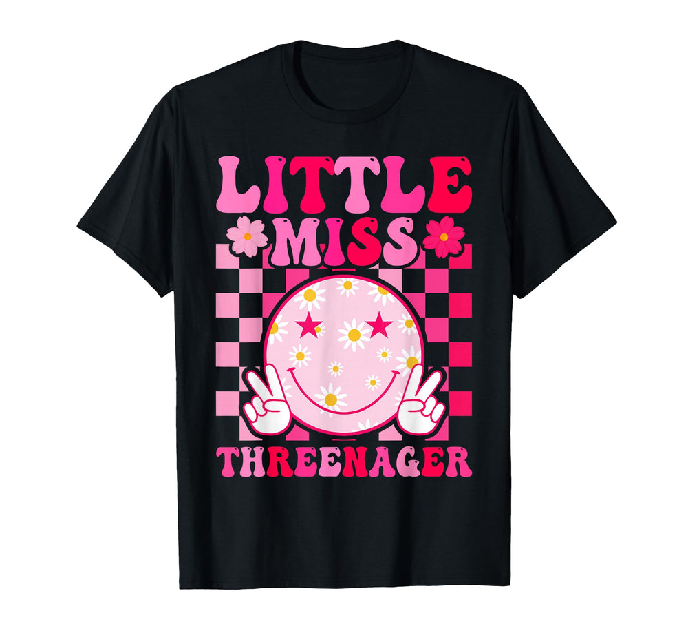Little Miss Threenager 3Rd Birthday T-Shirt - Trendy Graphic for Adults