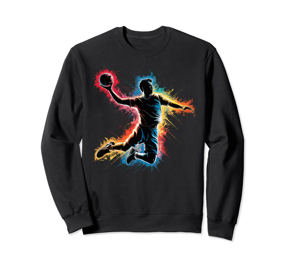 I Love Handball Player Sports Sweatshirt - Unique Graphic Unisex