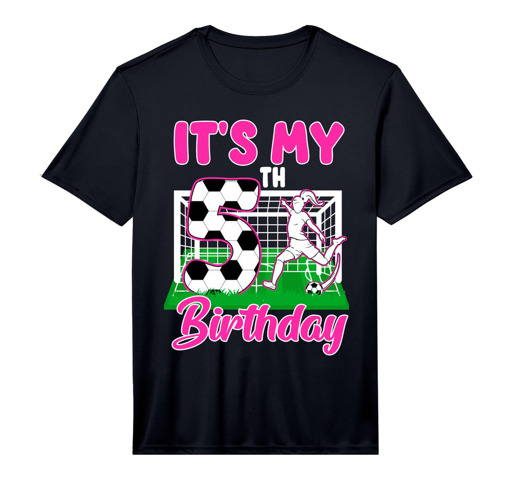 Its My 5Th Birthday Soccer Themed T-Shirt - Novelty Apparel for Adults
