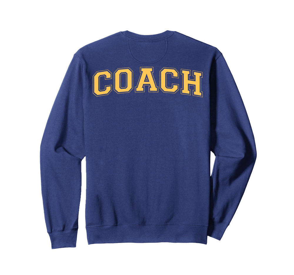Coach Sports Trainer Yellow Back Sweatshirt - Aesthetic Graphic Unisex