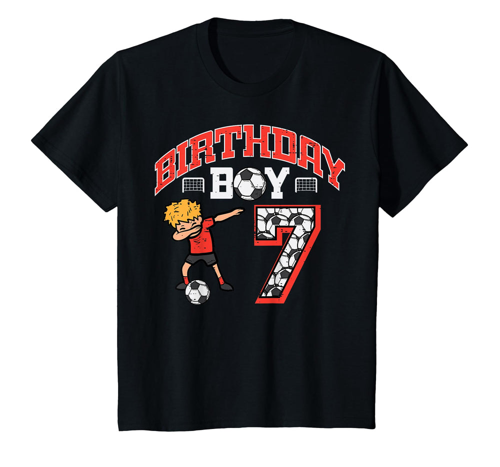 Birthday 7 Soccer Dab 7Th Seven T-Shirt - Fun Novelty Design Men Women