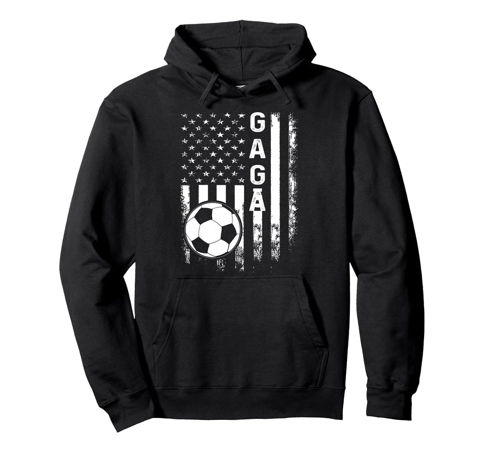 Soccer Gaga American Flag Hoodie - Unique Graphic for Adults