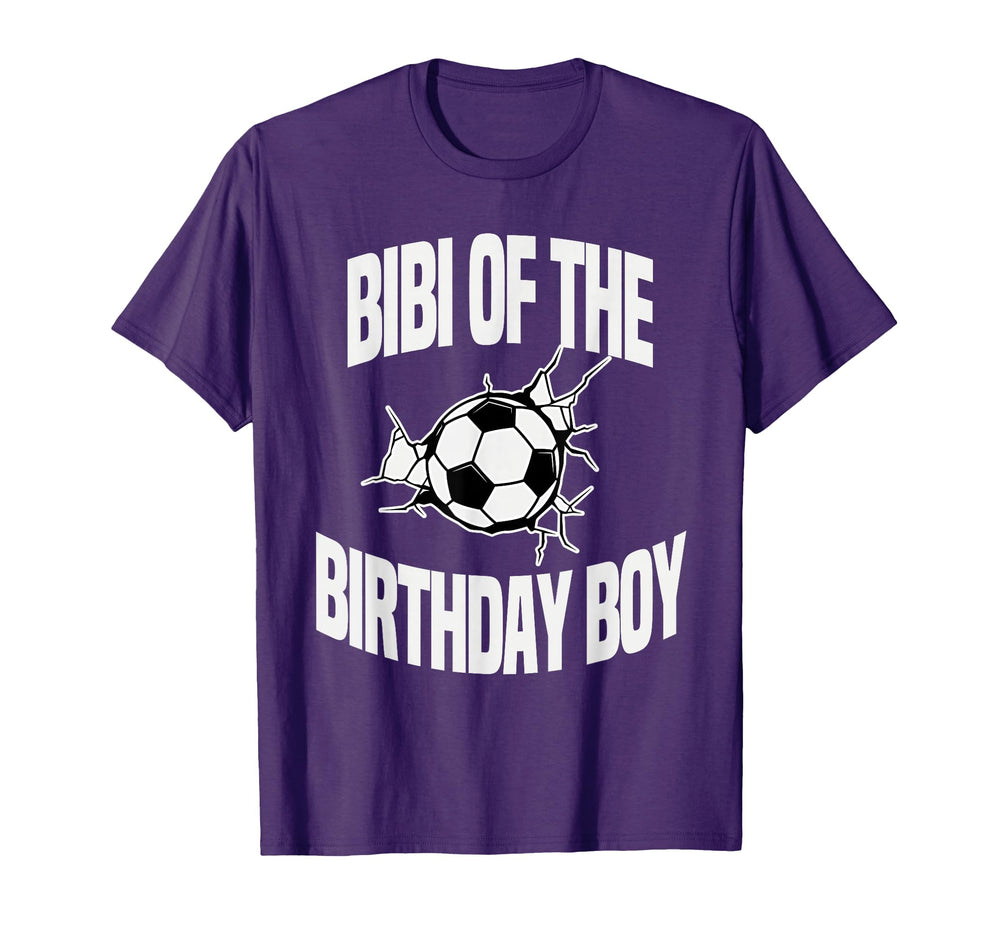 Bibi Birthday Soccer Team Bday Party T-Shirt - Unique Graphic for Adults