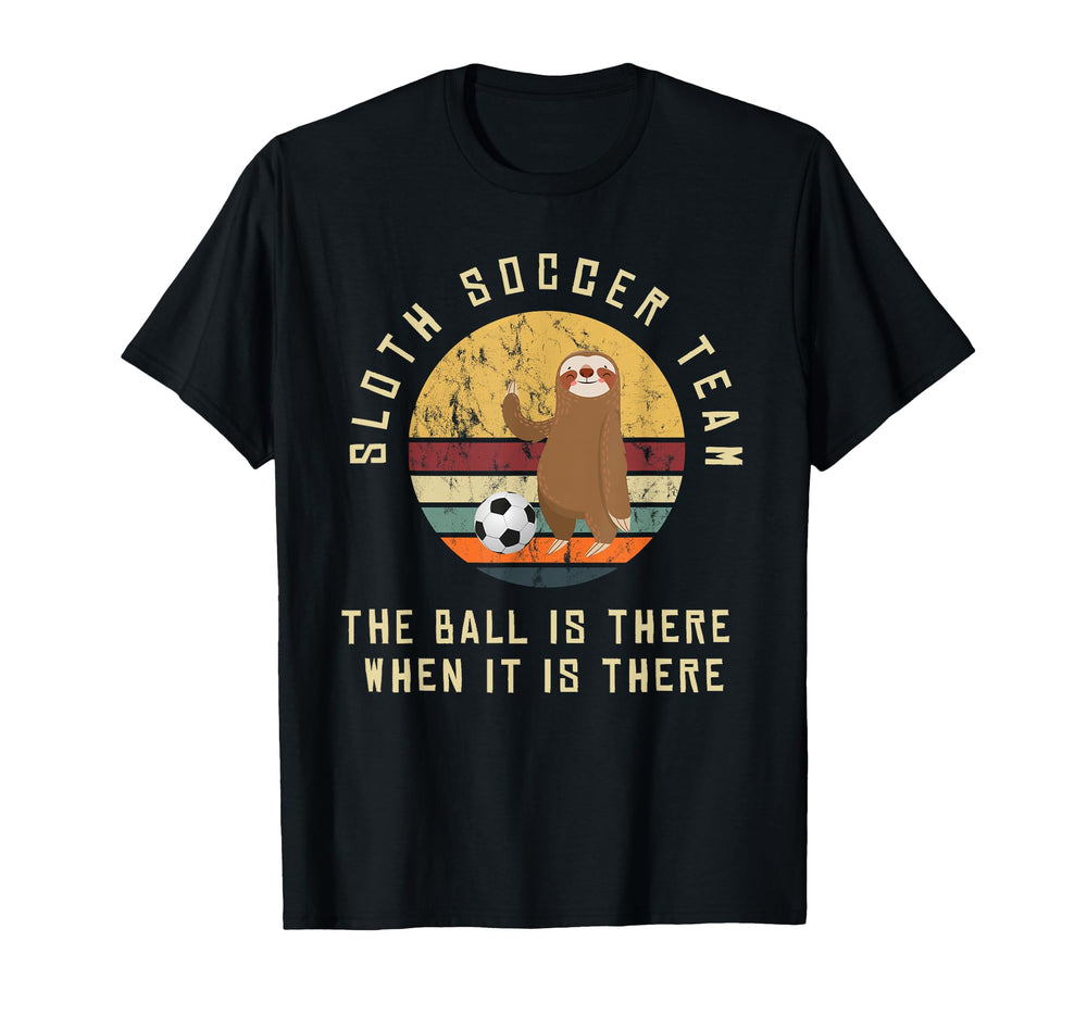 Sloth Soccer Team Outfit Soccer T-Shirt - Aesthetic Graphic Men Women
