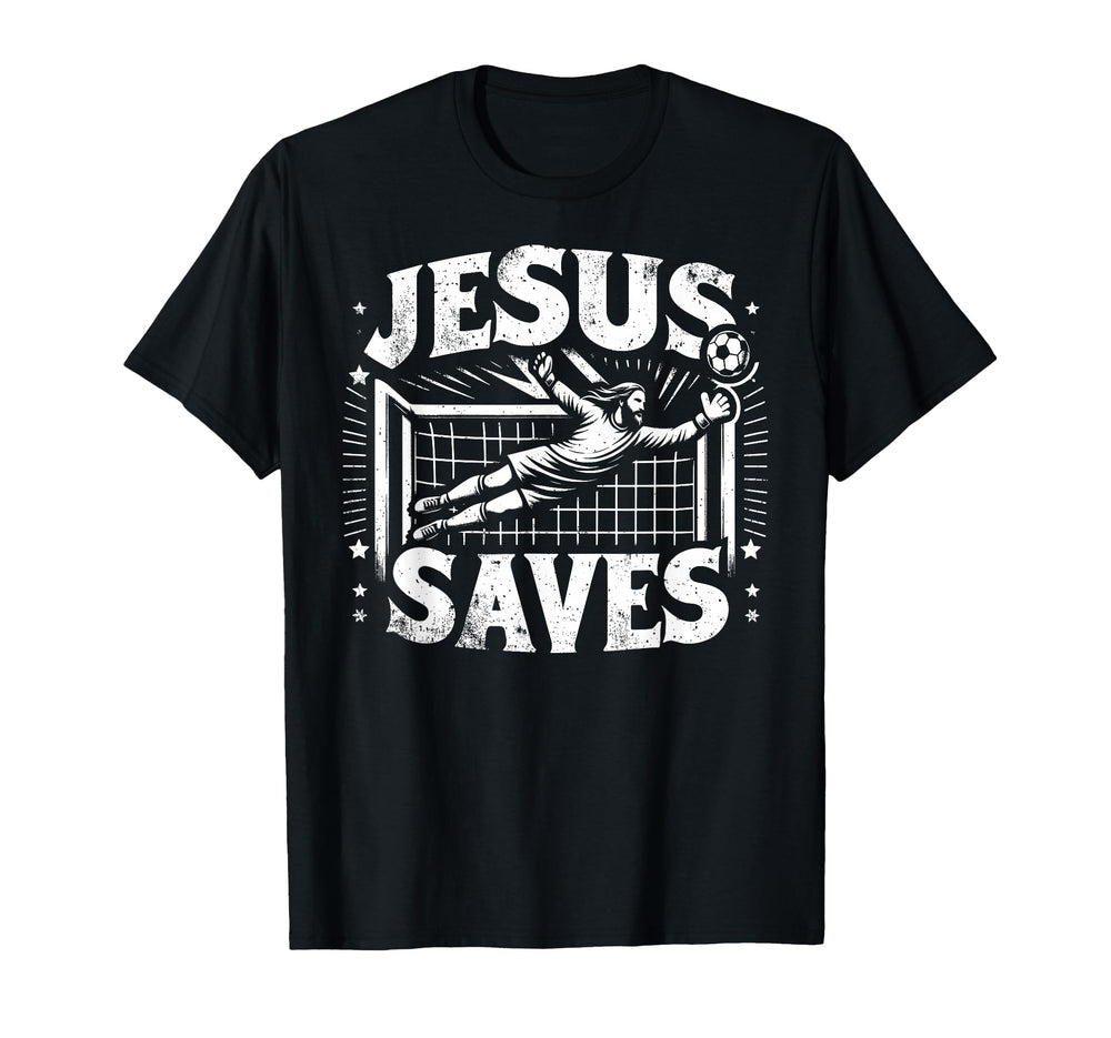 C J S Religious Christian Soccer Player T-Shirt - Novelty Apparel Unisex