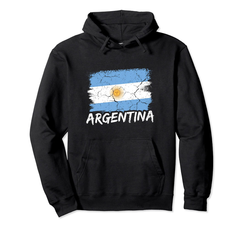 Argentina Flag Football Fan Soccer Team Hoodie - Trendy Graphic Unisex