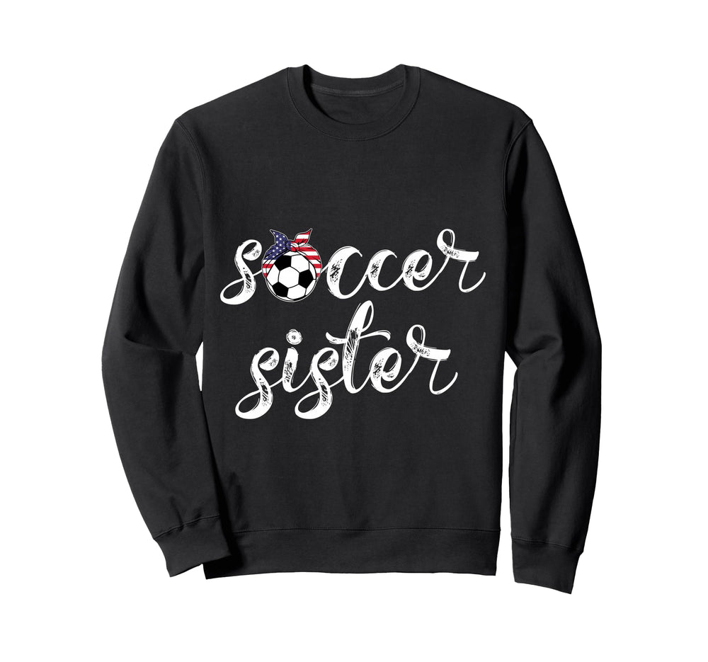 Womens Soccer Player Bandana Ball Sweatshirt - Trendy Graphic Men Women