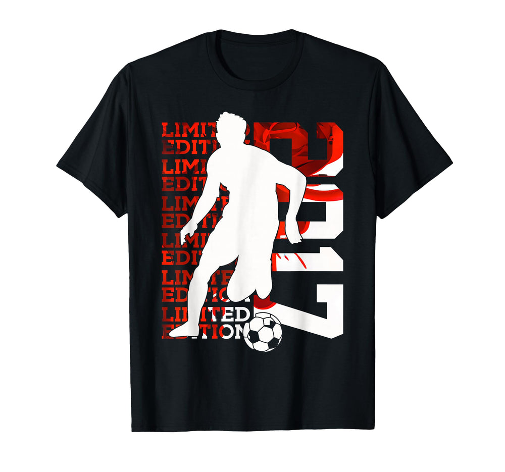2017 9 Years Soccer 9Th Birthday T-Shirt - Fun Novelty Design Men Women