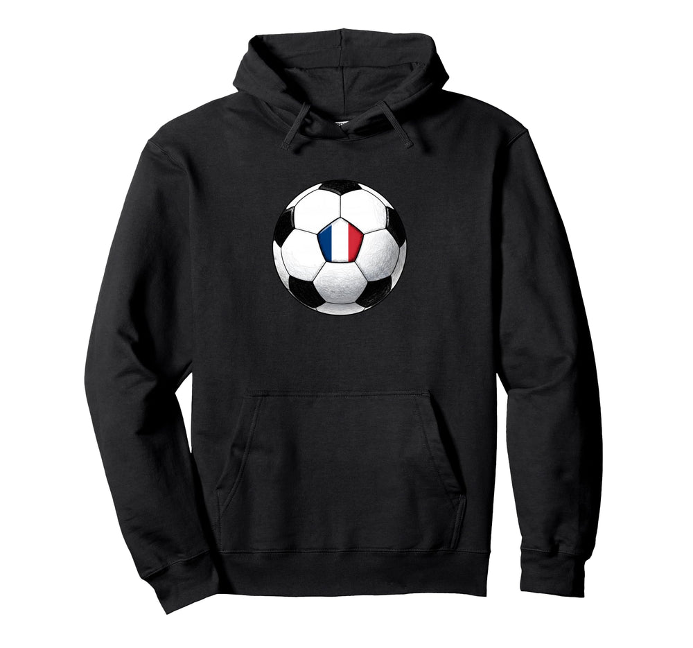 Retro10 Franca Soccer Football Flag Hoodie - Fun Novelty Design for Adults