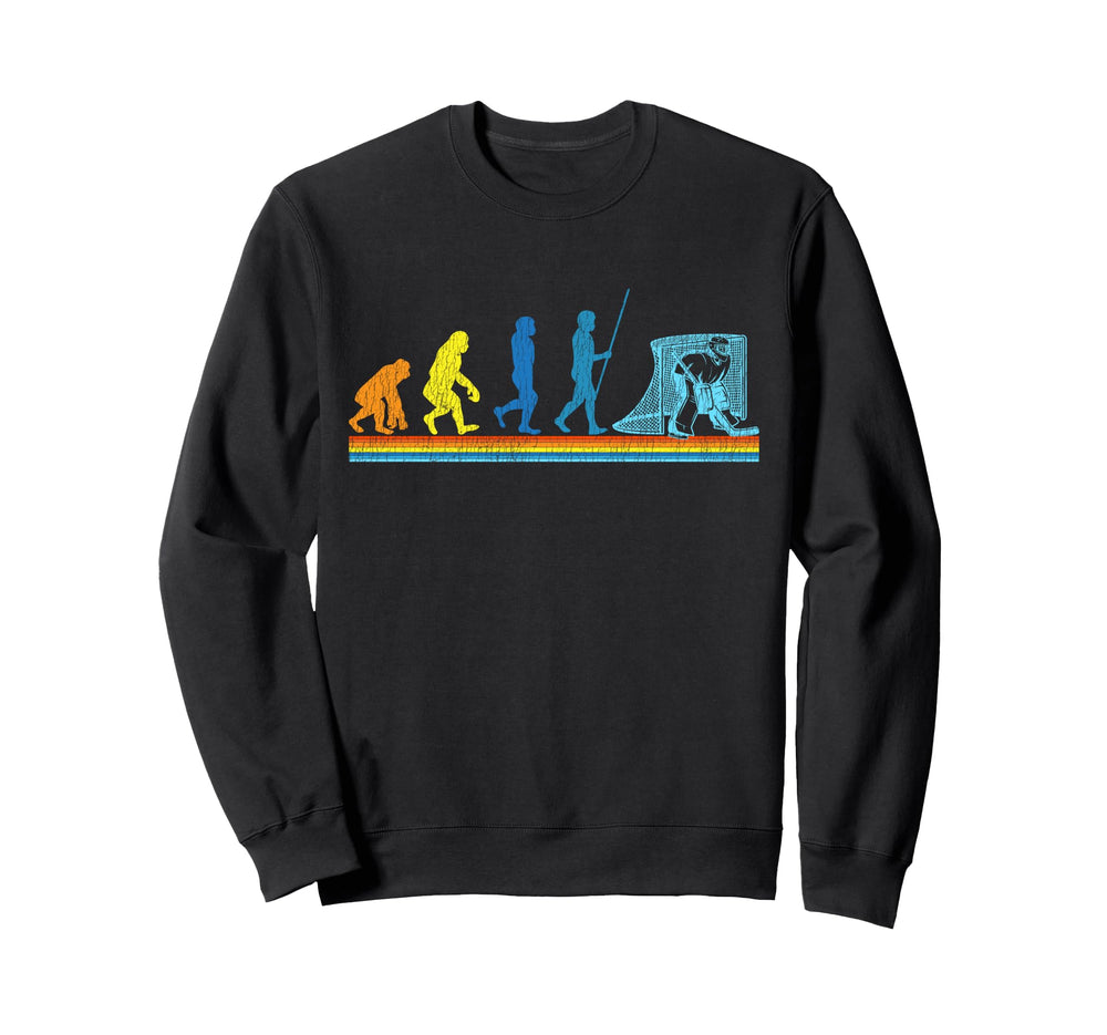 Ice Hockey Goalie Goalkeeper Evolution Sweatshirt - Novelty Apparel Unisex