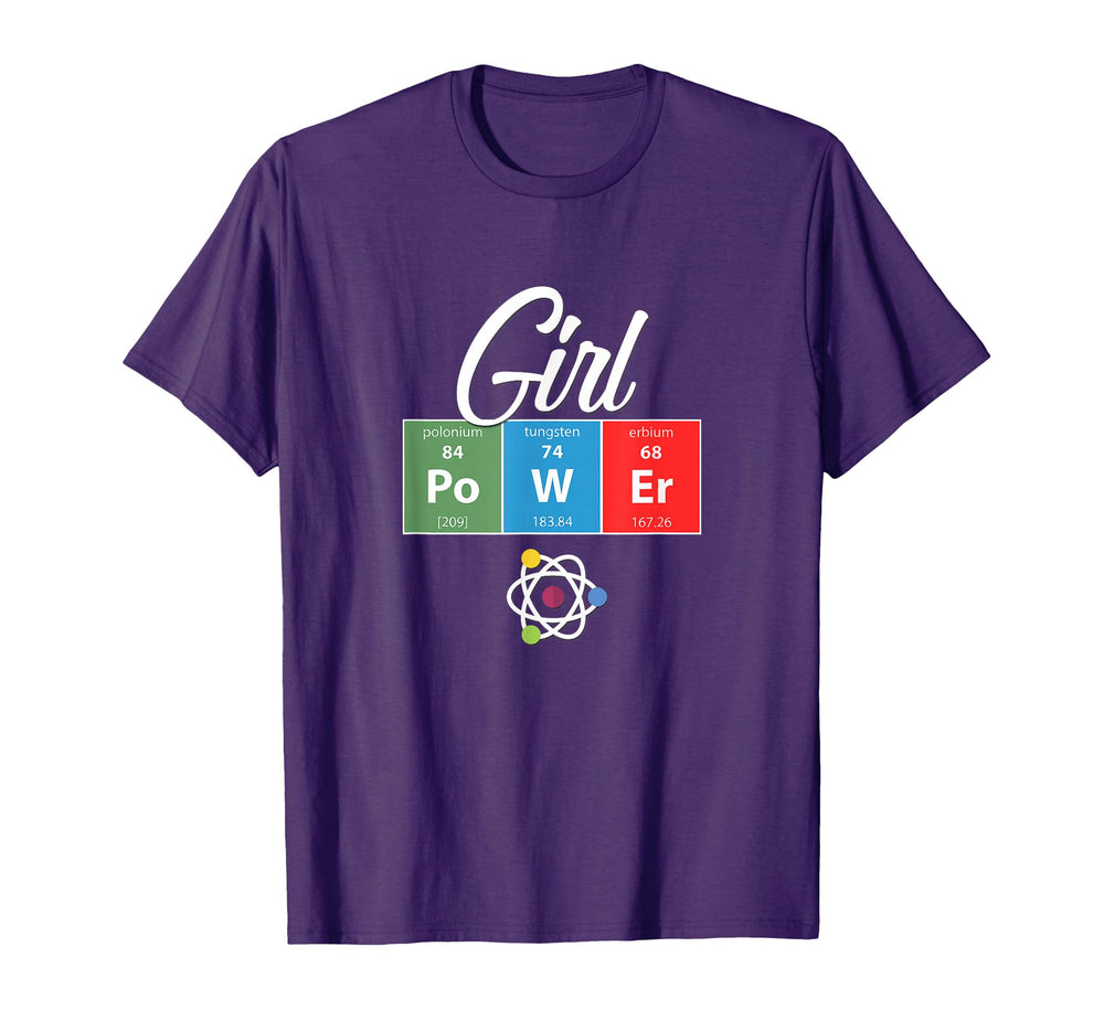 Power Feminist Science Stem T-Shirt - Unique Graphic Men Women