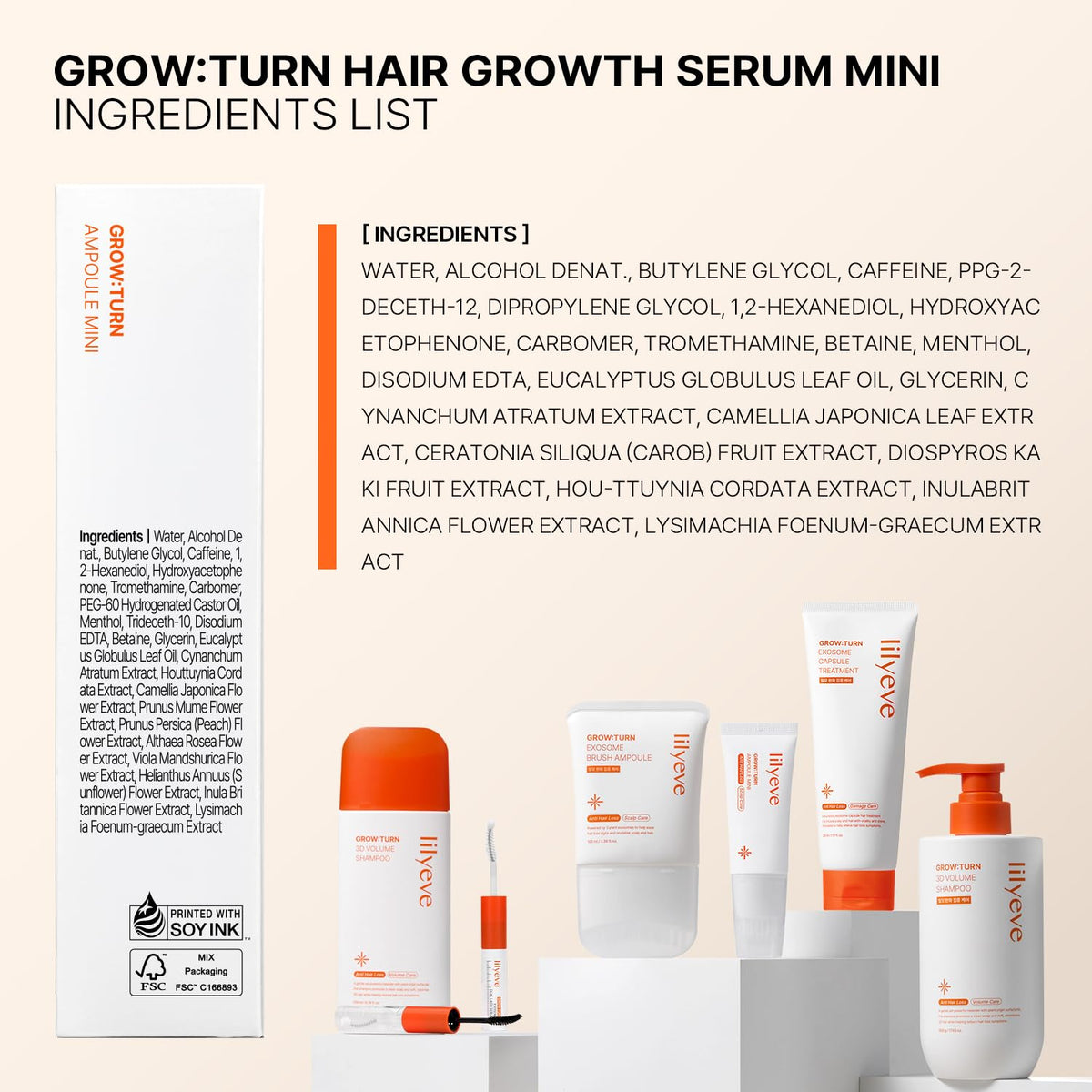 Lilyeve Grow Turn Exosome Brush Ampoule - Snipetell