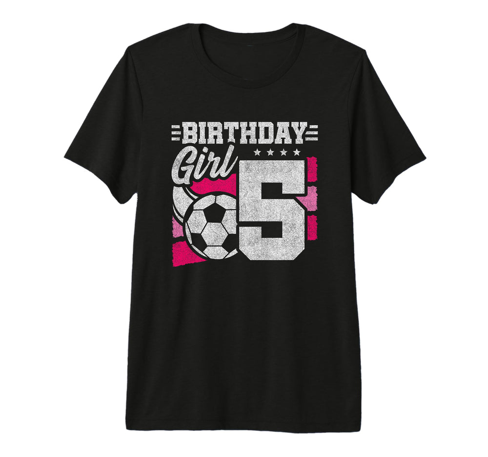 5 Year Old Soccer Birthday 5Th Birthday T-Shirt - Novelty Apparel Unisex