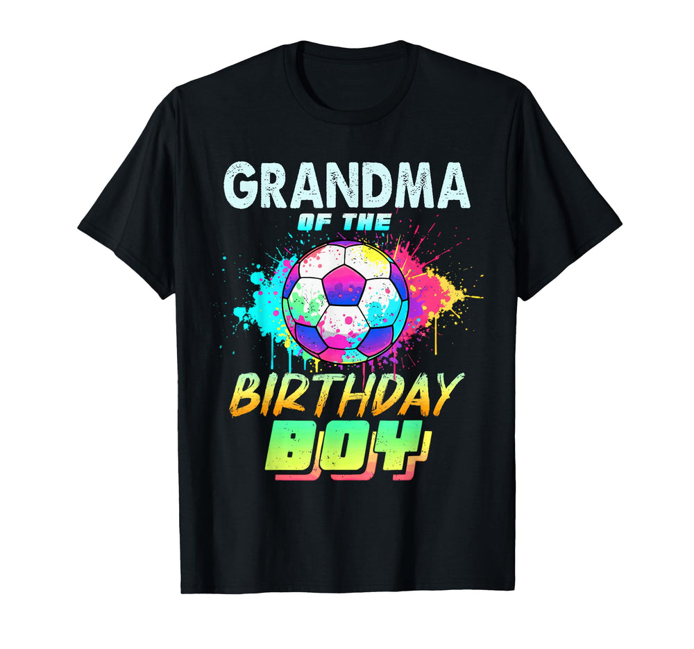 Grandma Birthday Soccer Ball T-Shirt - Casual Everyday Wear Men Women