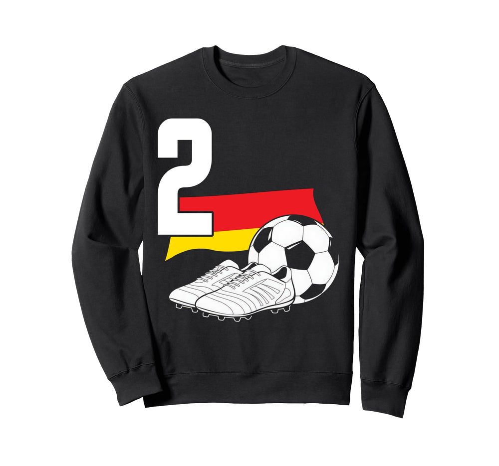 2 Soccer Birthday Gift Soccer Fan Sweatshirt - Graphic Print for Adults