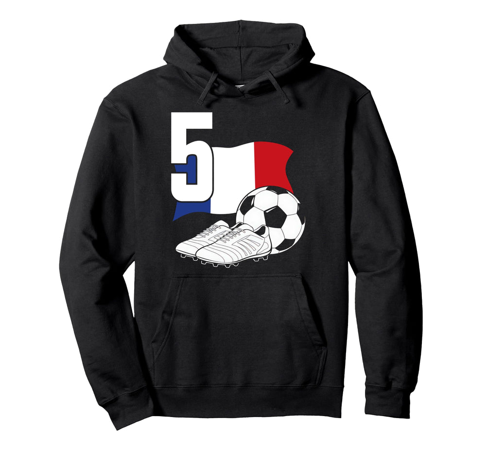 5 Soccer Birthday Gift Soccer Fan Hoodie - Custom Art Print Men Women