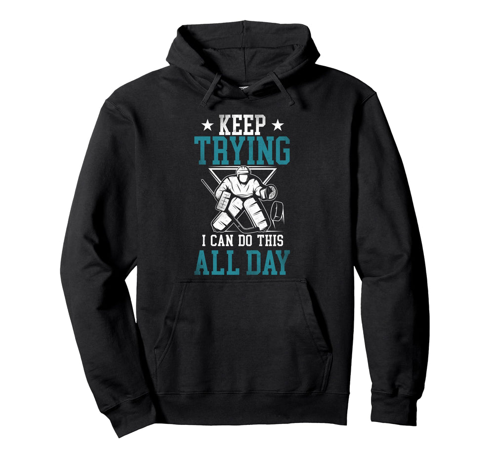 Ice Hockey Goalie Goalkeeper Hoodie - Streetwear Style Unisex