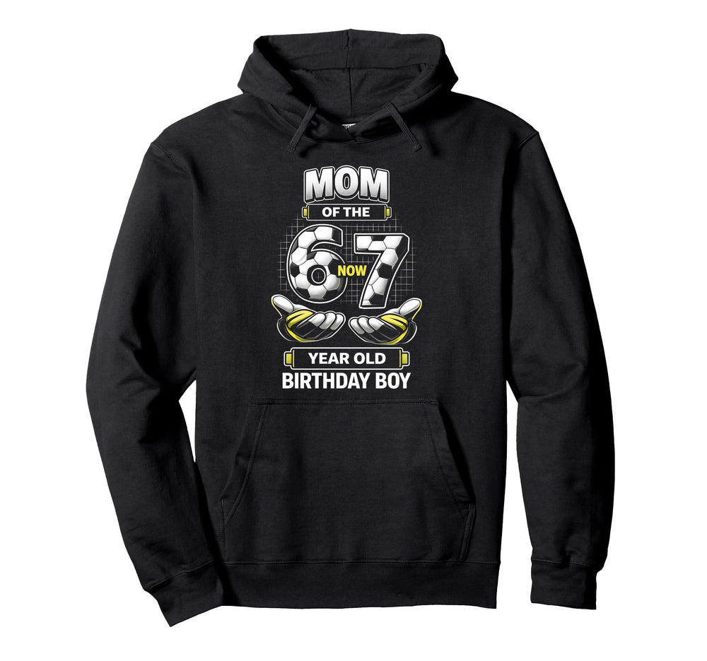 Birthday I Was 6 Now Im 7 Six Seven Soccer Hoodie - Unique Graphic Unisex