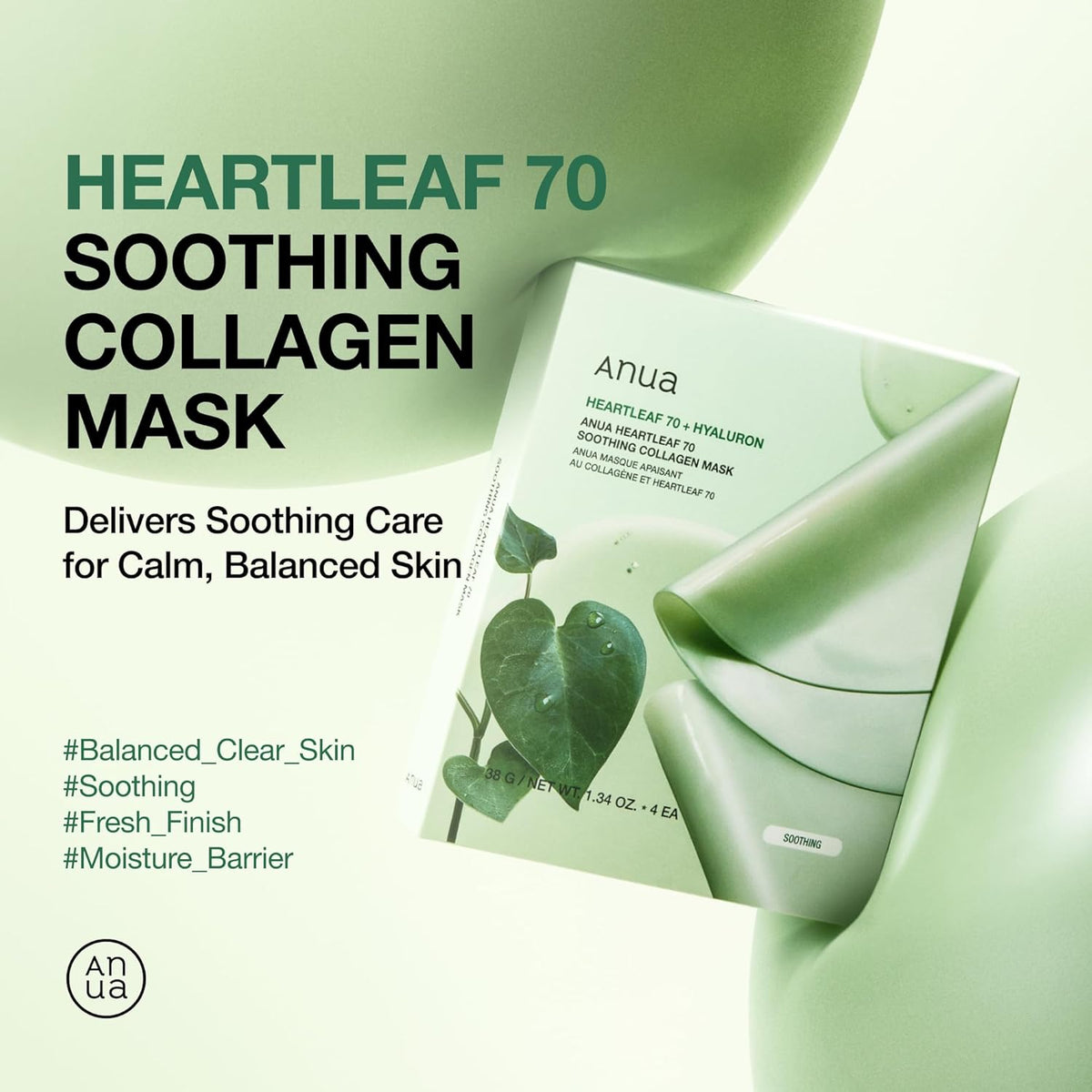 Anua Heartleaf 70 Soothing Collagen Mask - Snipetell