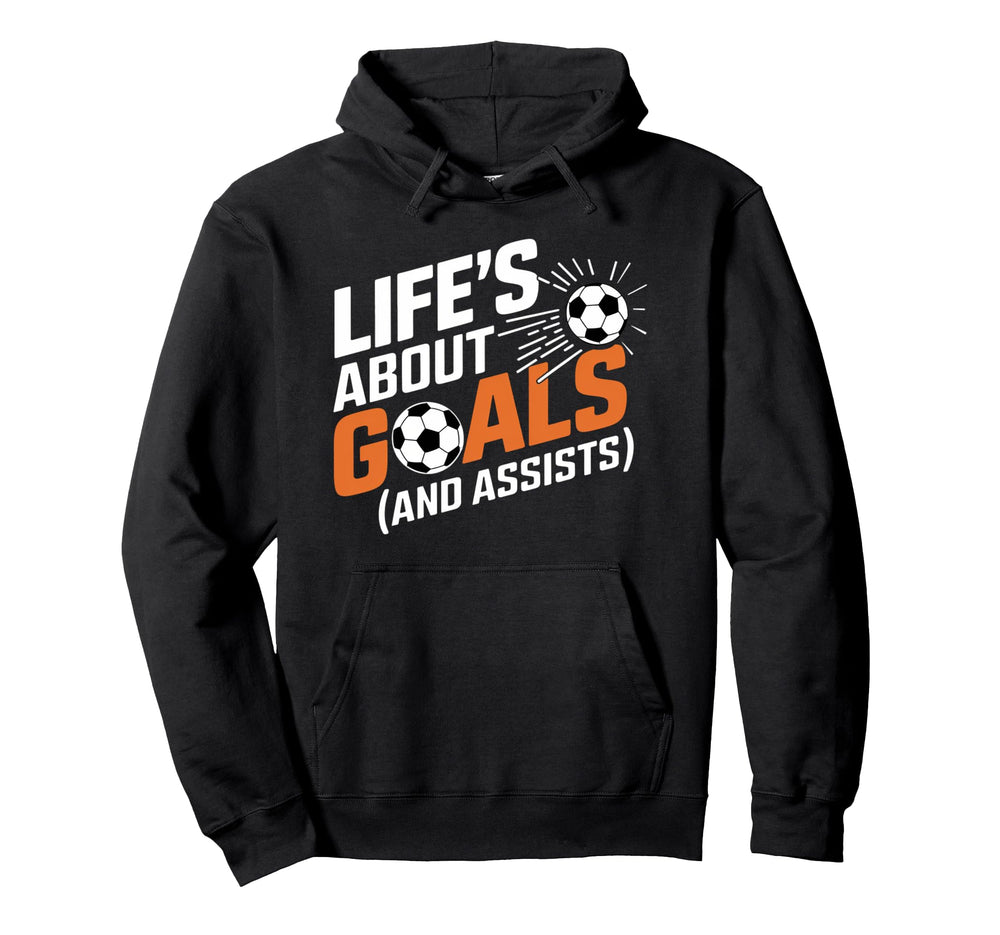 Funny Soccer Player And Coach Lifes Hoodie - Streetwear Style for Adults