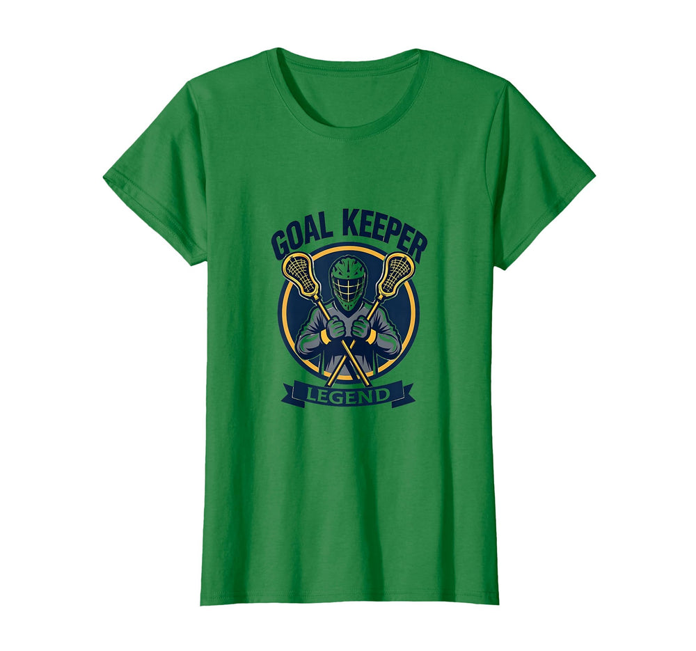 Goal Keeper Legend Lacrosse T-Shirt - Trendy Graphic for Adults