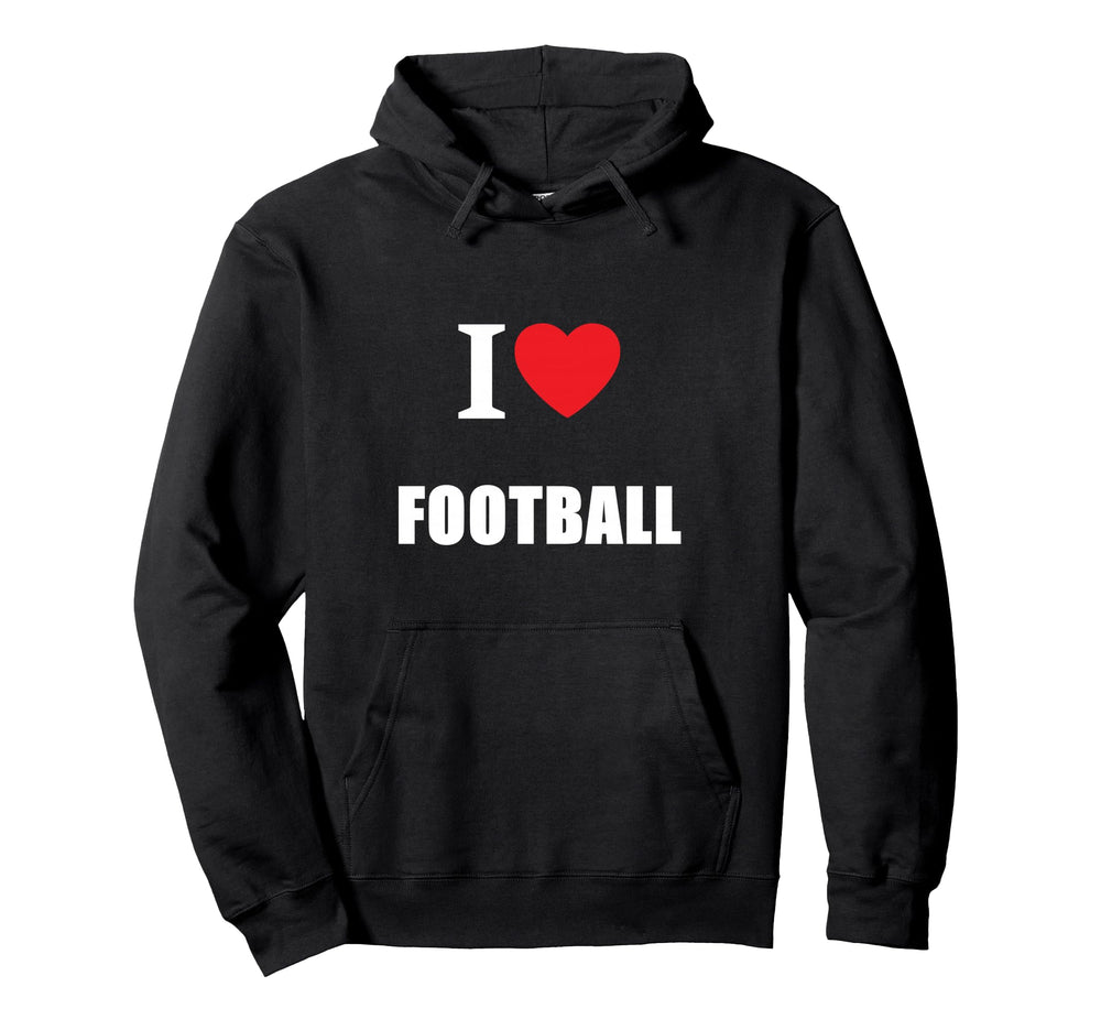 Love Football Soccer American Coaches Hoodie - Graphic Print for Adults