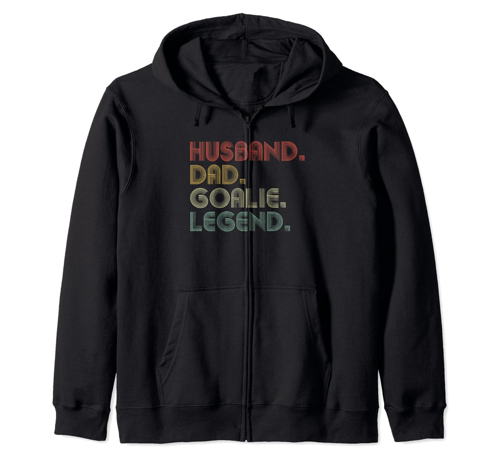 Sarcastic Husband Dad Goalie Legend T-Shirt - Novelty Apparel for Adults