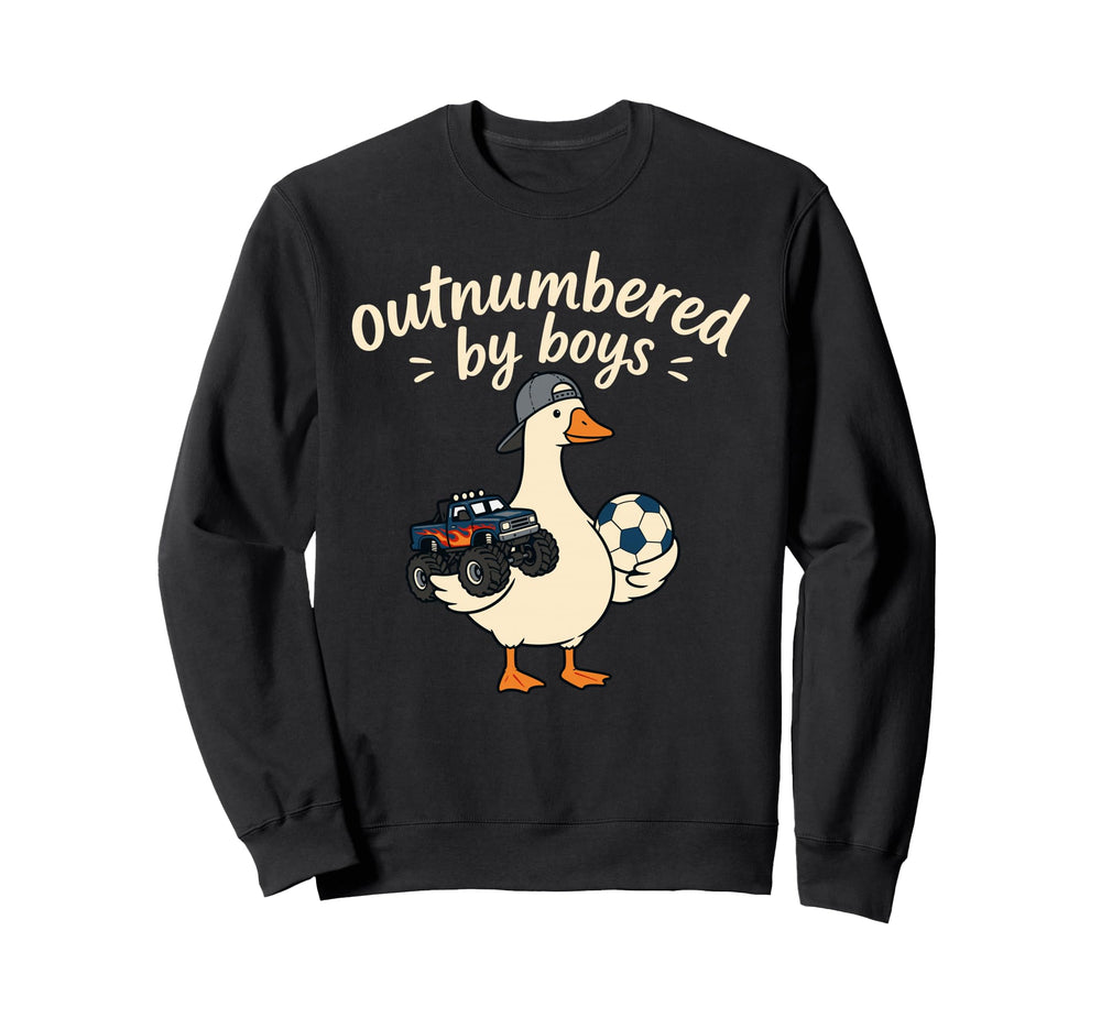 Funny Mom Silly Goose Outnumbered Sweatshirt - Fun Novelty Design Unisex