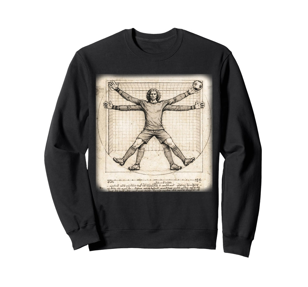 Funny Artistic Vitruvian Art Sweatshirt - Casual Everyday Wear Unisex