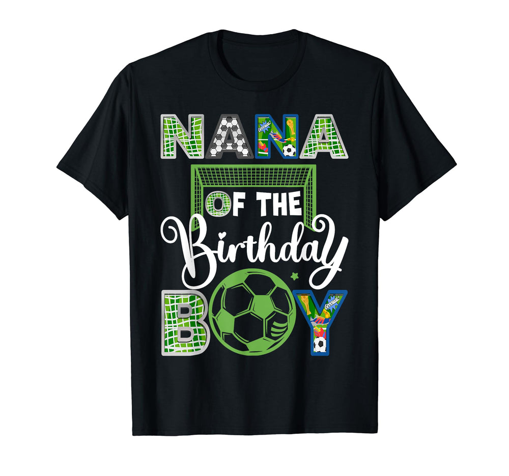 Nana Birthday Soccer Baller Birthday T-Shirt - Graphic Print Unisex