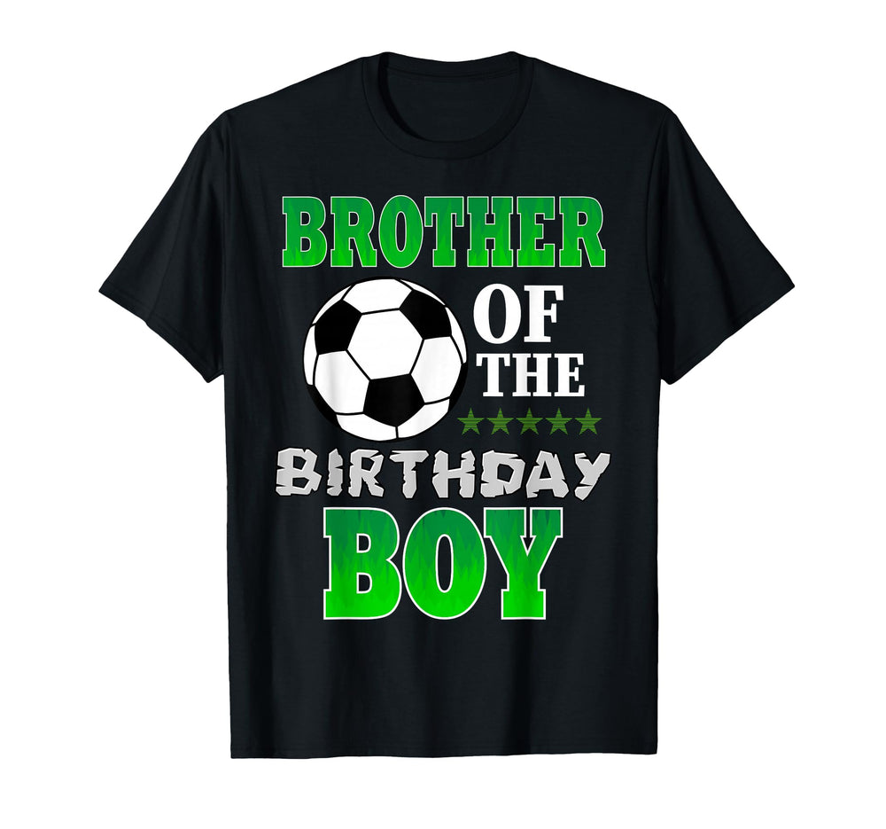 Brother Birthday Soccer Stars Outfit T-Shirt - Unique Graphic Unisex