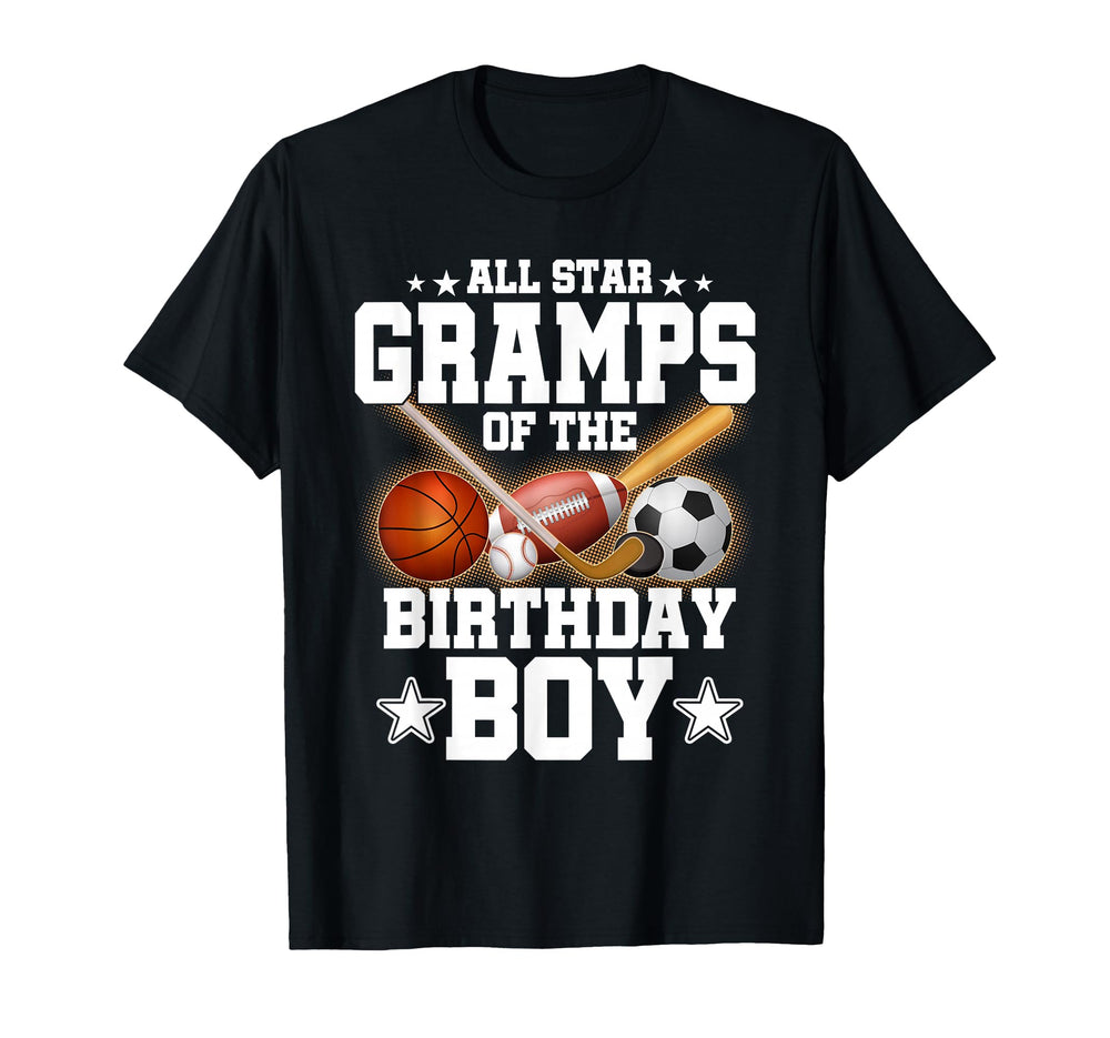 All Star Gramps Birthday Basketball T-Shirt - Minimalist Print Men Women