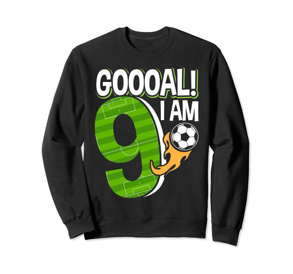 Soccer Im 9 Years Old 9Th Sweatshirt - Fun Novelty Design for Adults