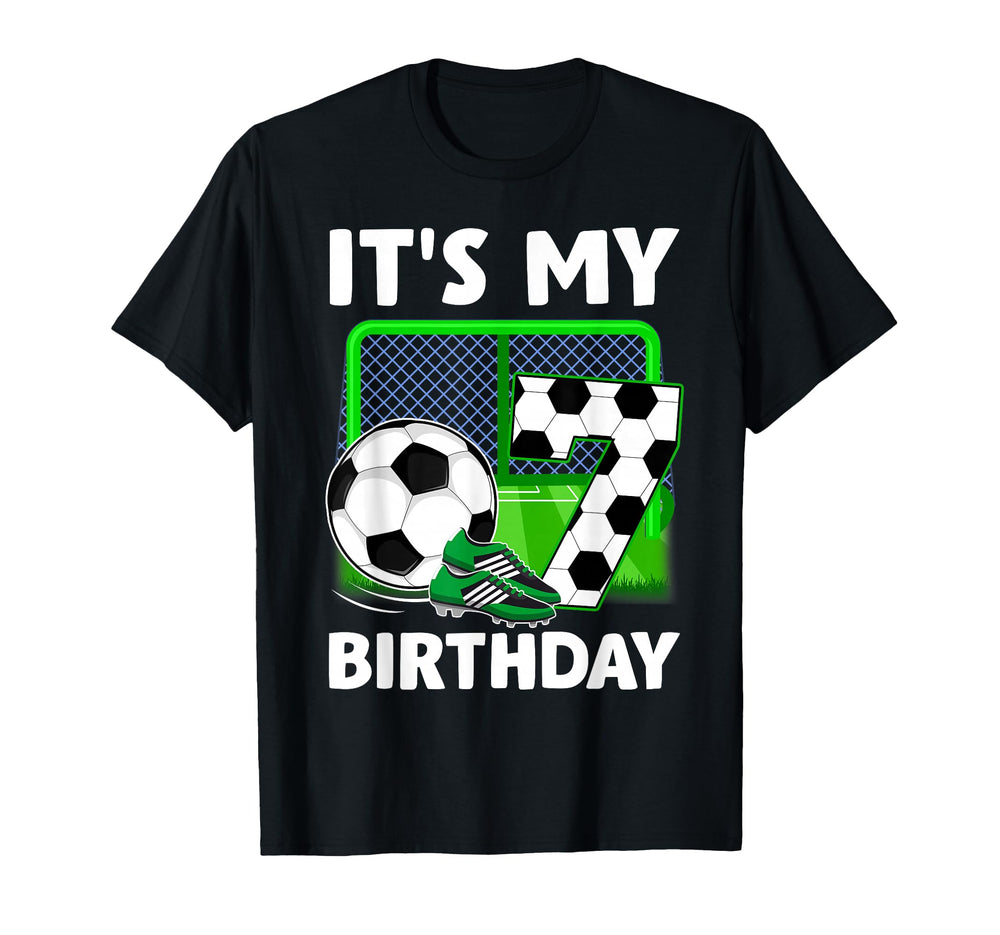 Its My 7Th Soccer Party 7 Year Old T-Shirt - Fun Novelty Design for Adults