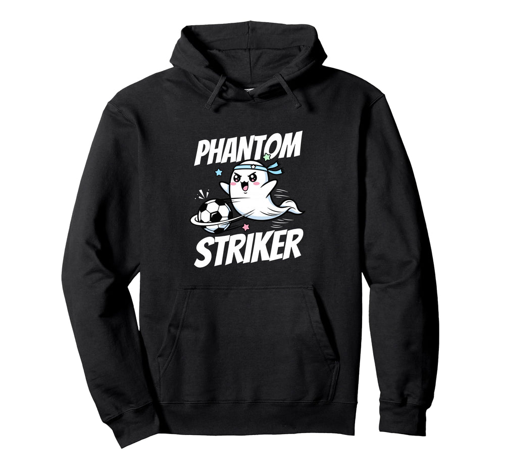 Phantom Striker Funny Ghost Soccer Hoodie - Fun Novelty Design for Adults